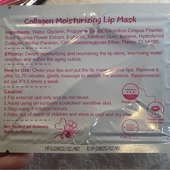 SALE!! Large bundle Collagen eye mask and lip mask.    4 - Picture 7 of 14